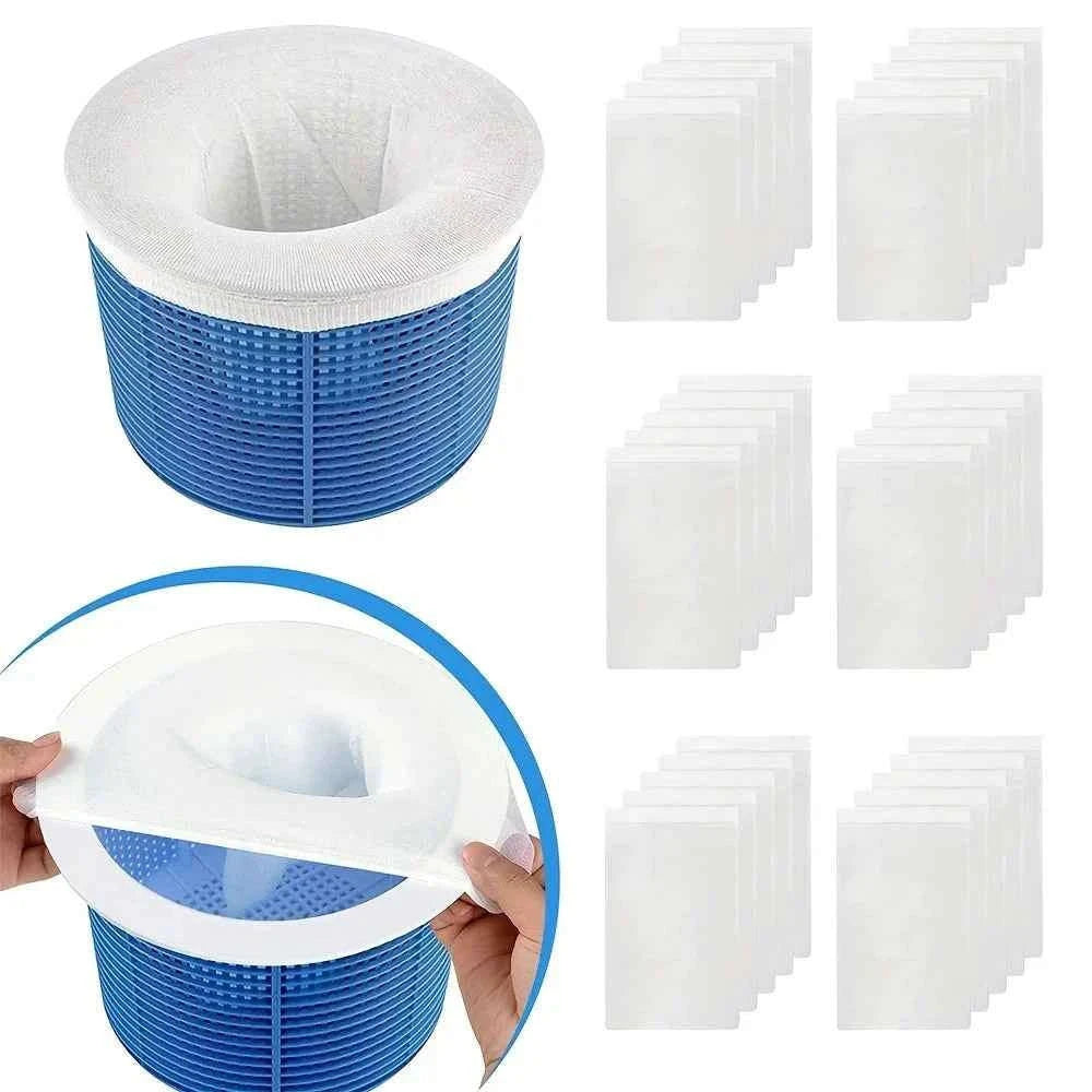 10pcs Pool Skimmer Socks-WHITE