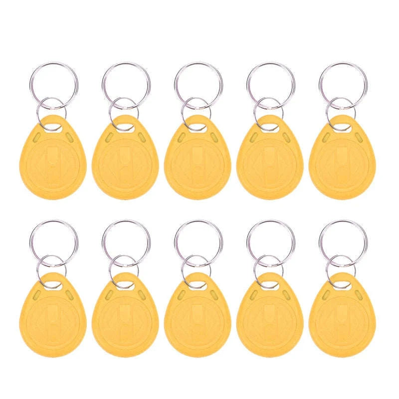 10pcs T5577 Rewritable RFID Keyfobs-10Yellow-KeyT57