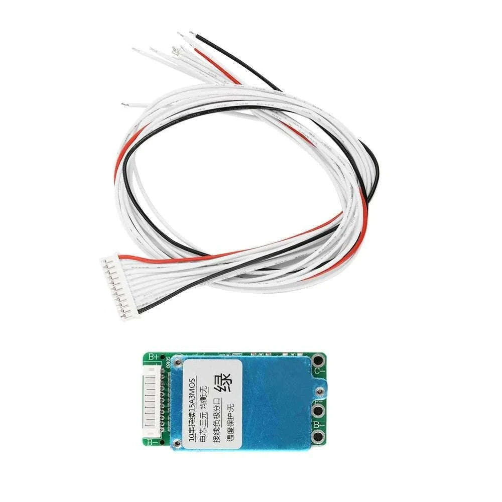 10S 36V 15A Li-ion Battery Protection Board for 18650 Packs-15A Split with NTC