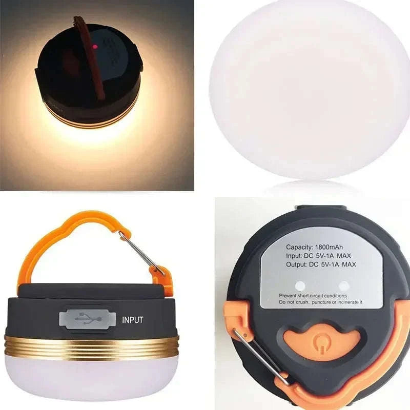 10W Rechargeable Camping Lantern with COB+LED-3PC