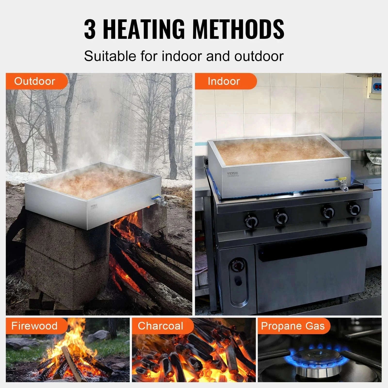11.2-47 Gal Maple Syrup Evaporator Pan with 1 Valve-11.2 Gal / United States
