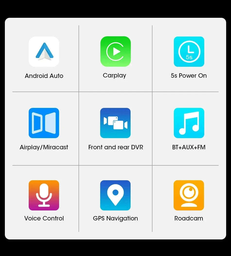 11.26 Inch 4K Car DVR with Wireless CarPlay and Android Auto-10.26inch-Front Cam / NO TF card