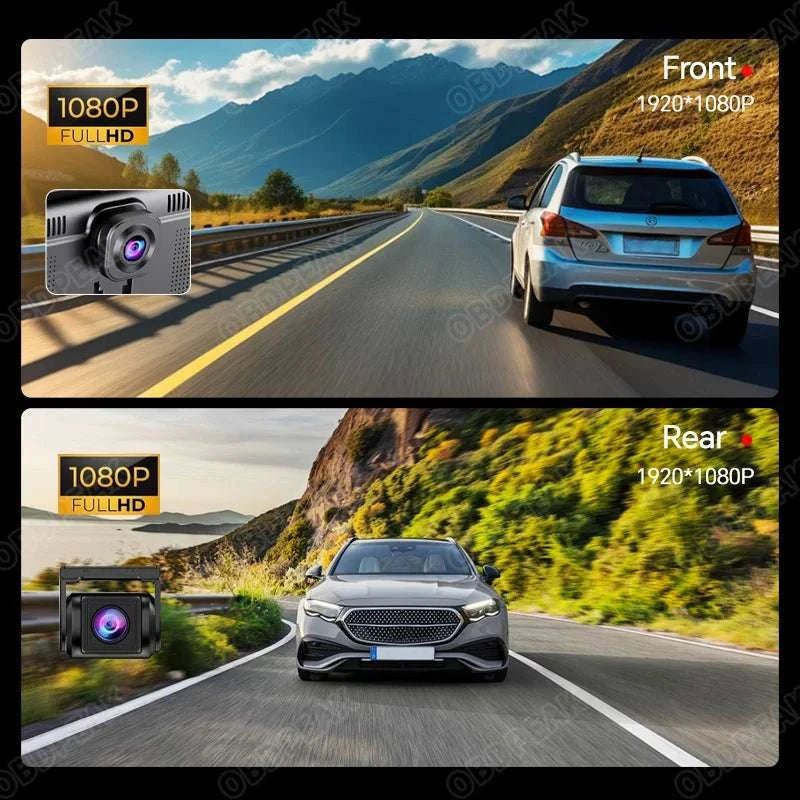 11.3" Android 14 Car Mirror Dash Cam with CarPlay, GPS & 1080P-K60 Pro-Single lens / With 128G TF Card