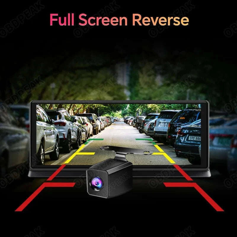 11.3 Inch 4K Car DVR Dash Cam with GPS and Dual Lens-Single Len / No TF Card