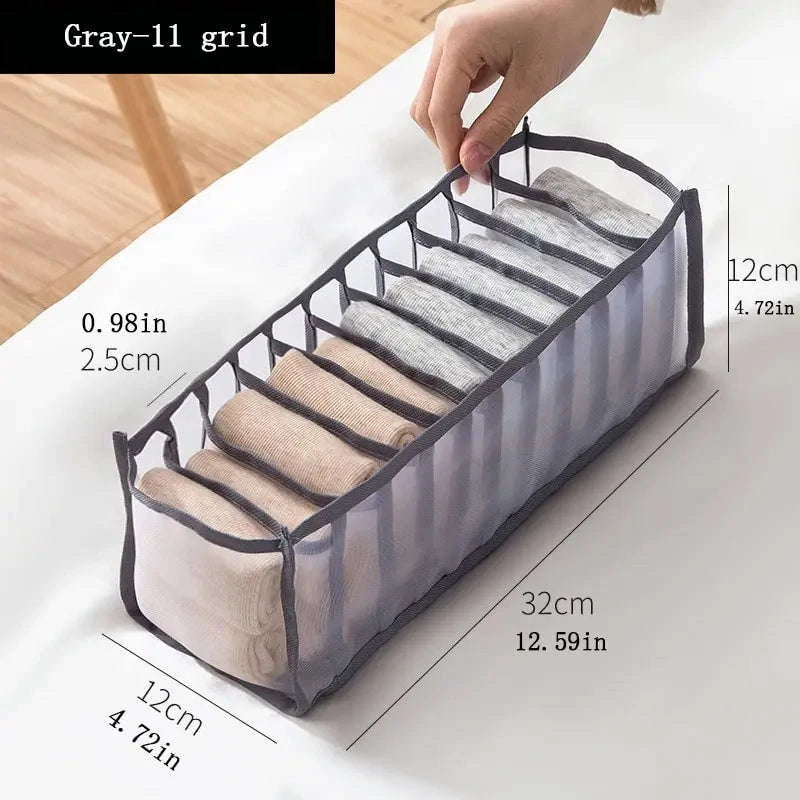 11-Compartment Collapsible Underwear Storage Box-11 cells C2421G