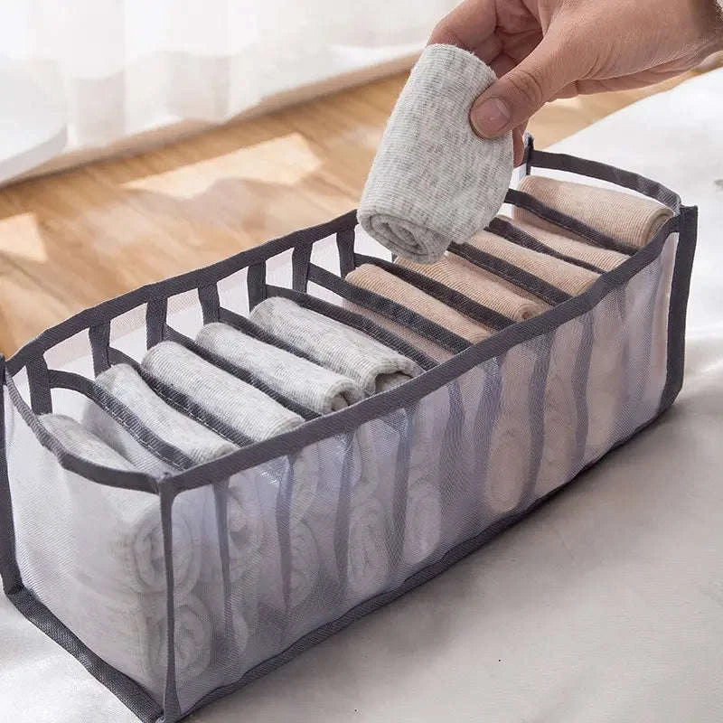 11-Compartment Collapsible Underwear Storage Box-11 cells C2421G