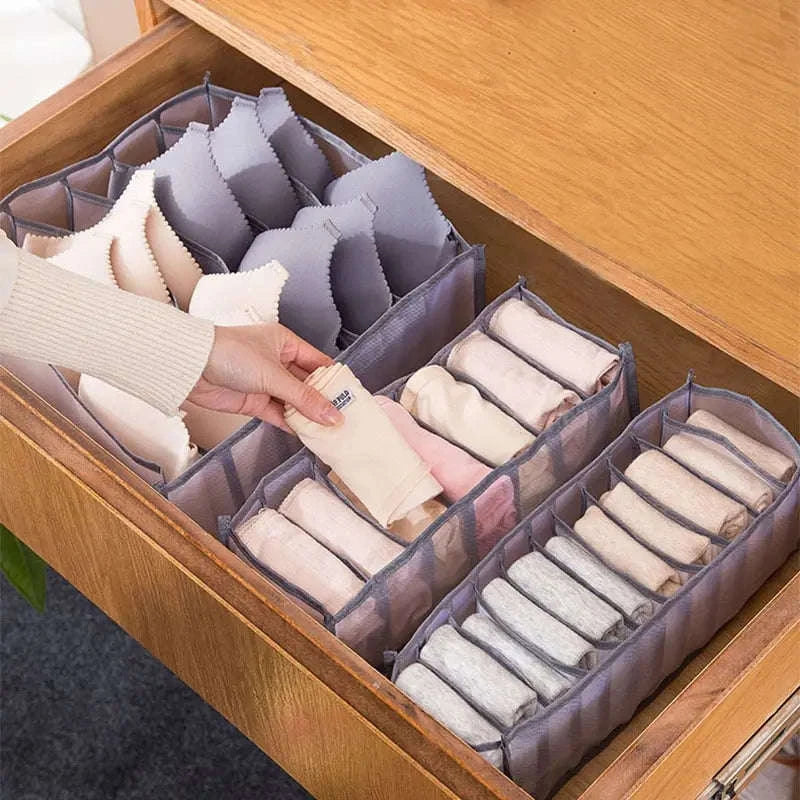 11-Compartment Collapsible Underwear Storage Box-11 cells C2421G
