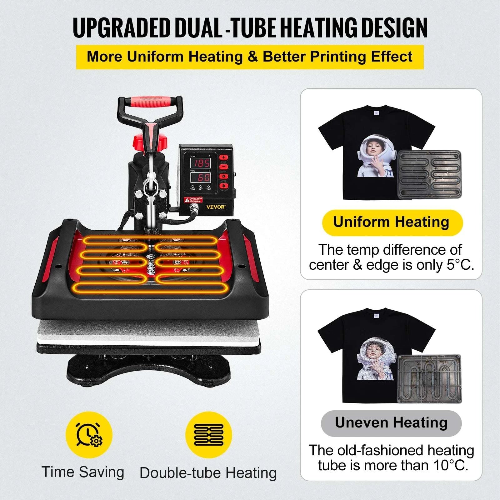 11-in-1 Heat Press Machine 15x12 Inch for T-Shirts, Mugs & More-United States
