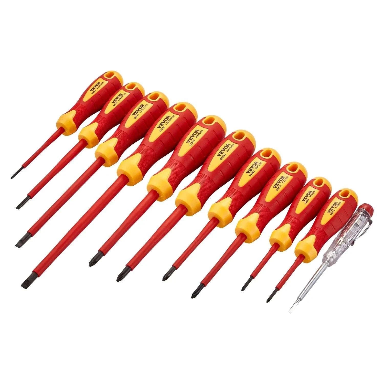 11-Piece 1000V Insulated Screwdriver Set with Voltage Tester-Socket 16PCs / United States