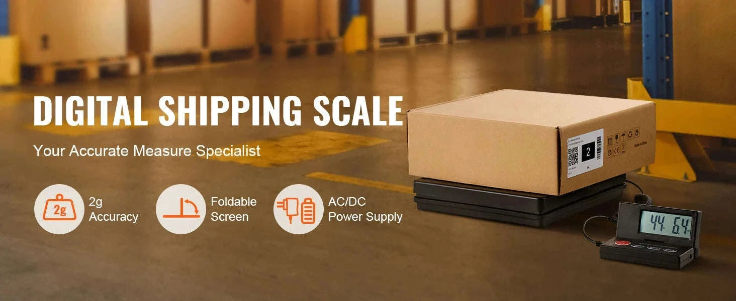 110 lb Digital Postal Shipping Scale with Foldable LCD Screen-110 lbs / United States