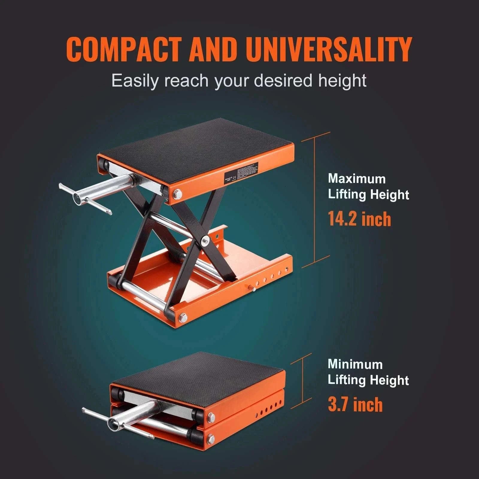 1100 lbs Motorcycle Scissor Lift Jack with Wide Deck & Safety Pin-Motorcycle Lift / spain