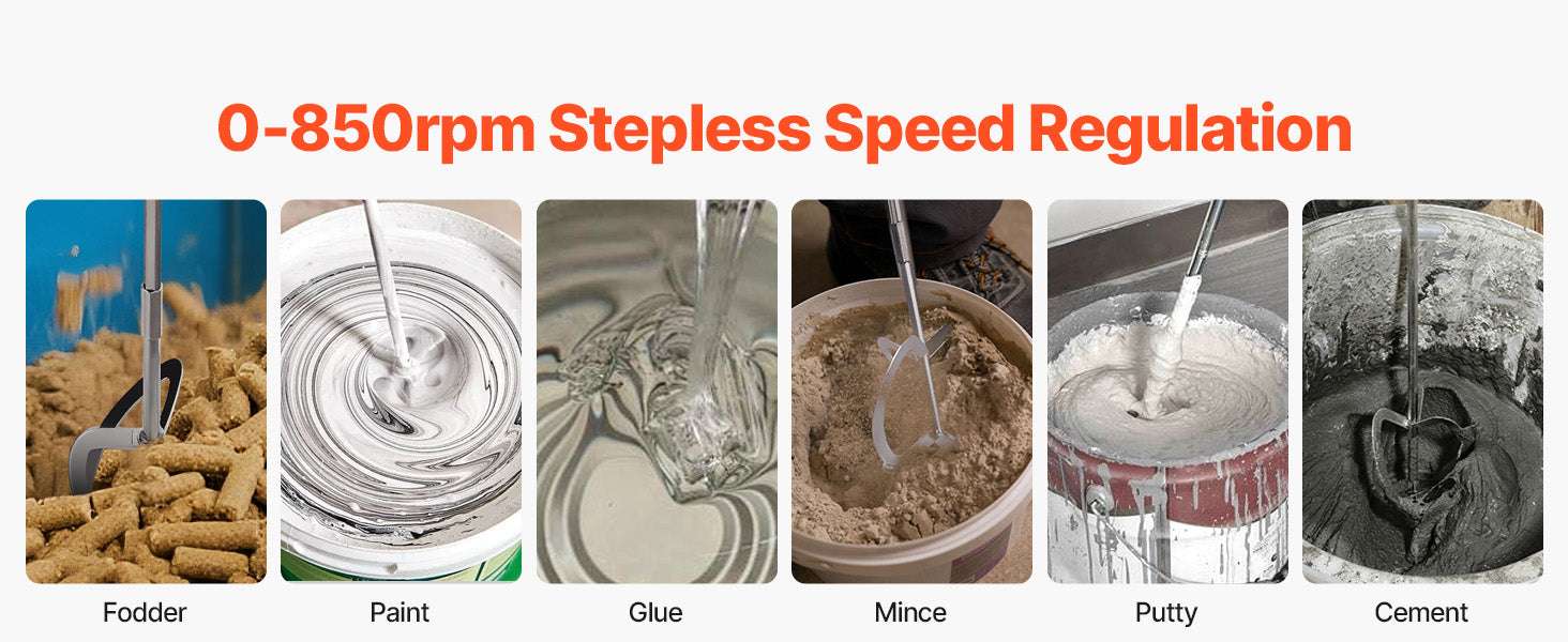 1100W Corded Drill Mixer with D-Handle & Variable Speed Control-1100W 15.89mm / spain