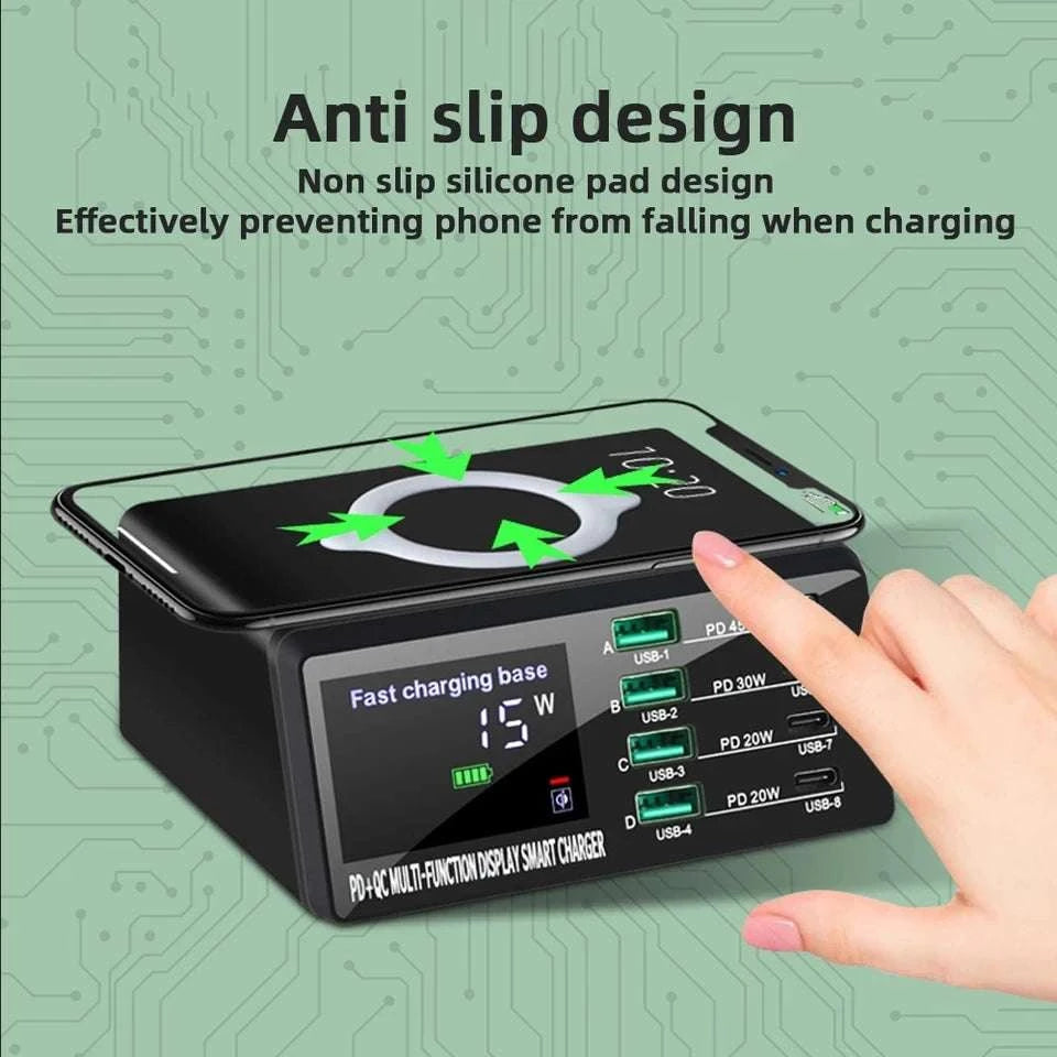 110W Multi-Port USB C Charger Station with PD & QC Fast Charge-EU Plug / 110W Charger Station