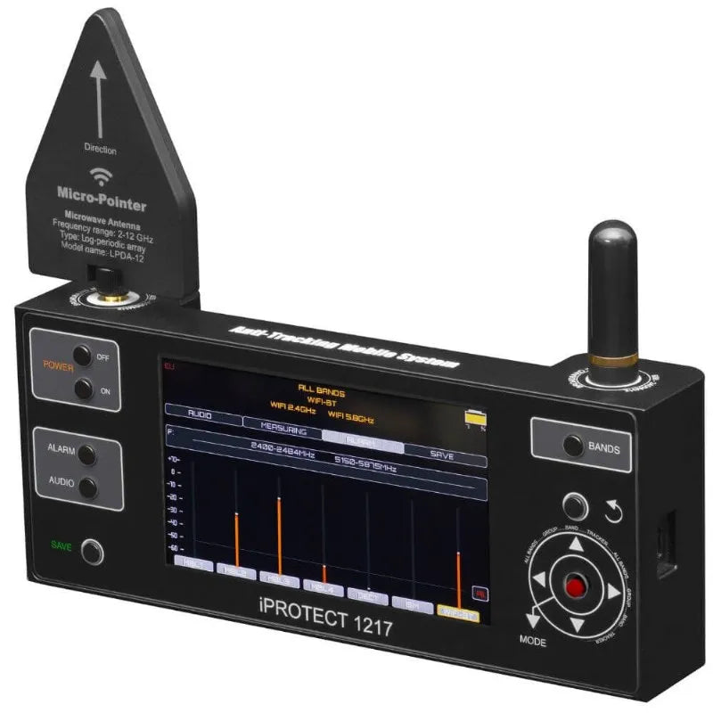 iProtect 1217 Multibands RF-detektor för dolda enheter och GPS-spårning