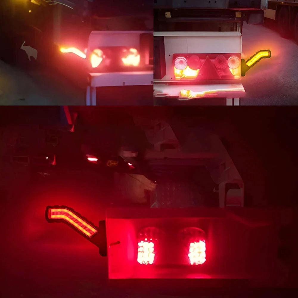 12-24V 2pc LED Side Marker Lights for Trailer Truck Van Pickup-2pcs