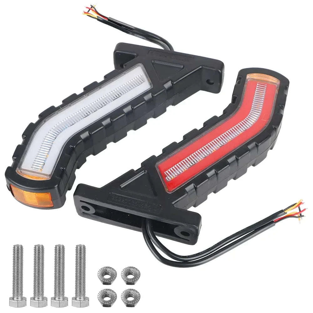 12-24V 2pc LED Side Marker Lights for Trailer Truck Van Pickup-2pcs