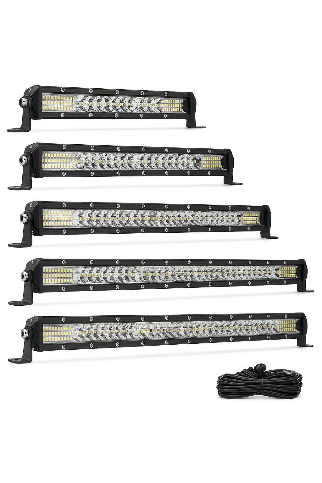 12-52 Inch Off Road LED Light Bar Combo Beam 6500K IP68-3M Waterproof Wire / spain