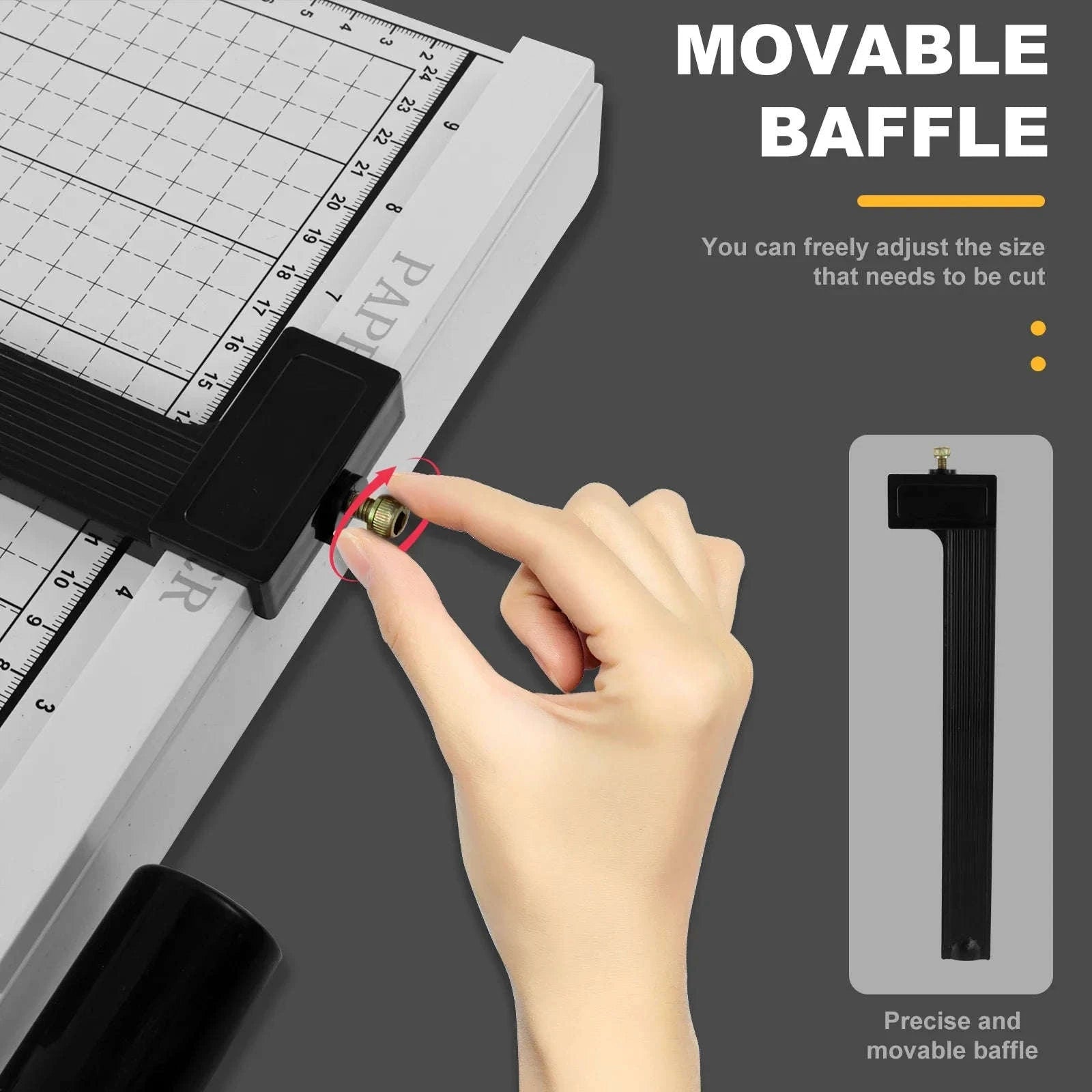 12-Inch A4 to B7 Paper Cutter – Precise Manual Trimming Tool-Creamy White / United States
