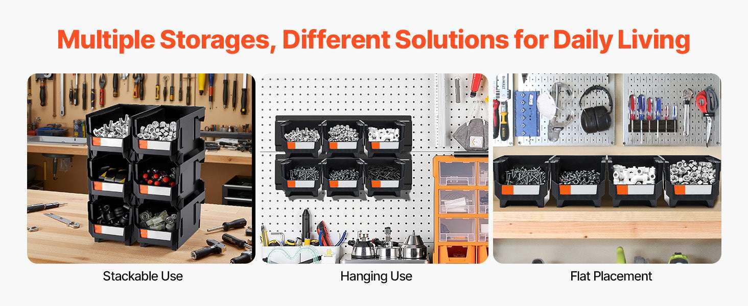 12-Pack Stackable Storage Bins with Front Access for Easy Organization-12pcs / france
