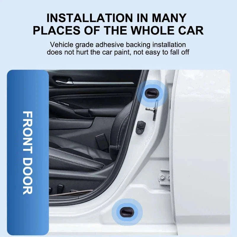 12-Piece Car Door Shock Absorber Pads-with logo