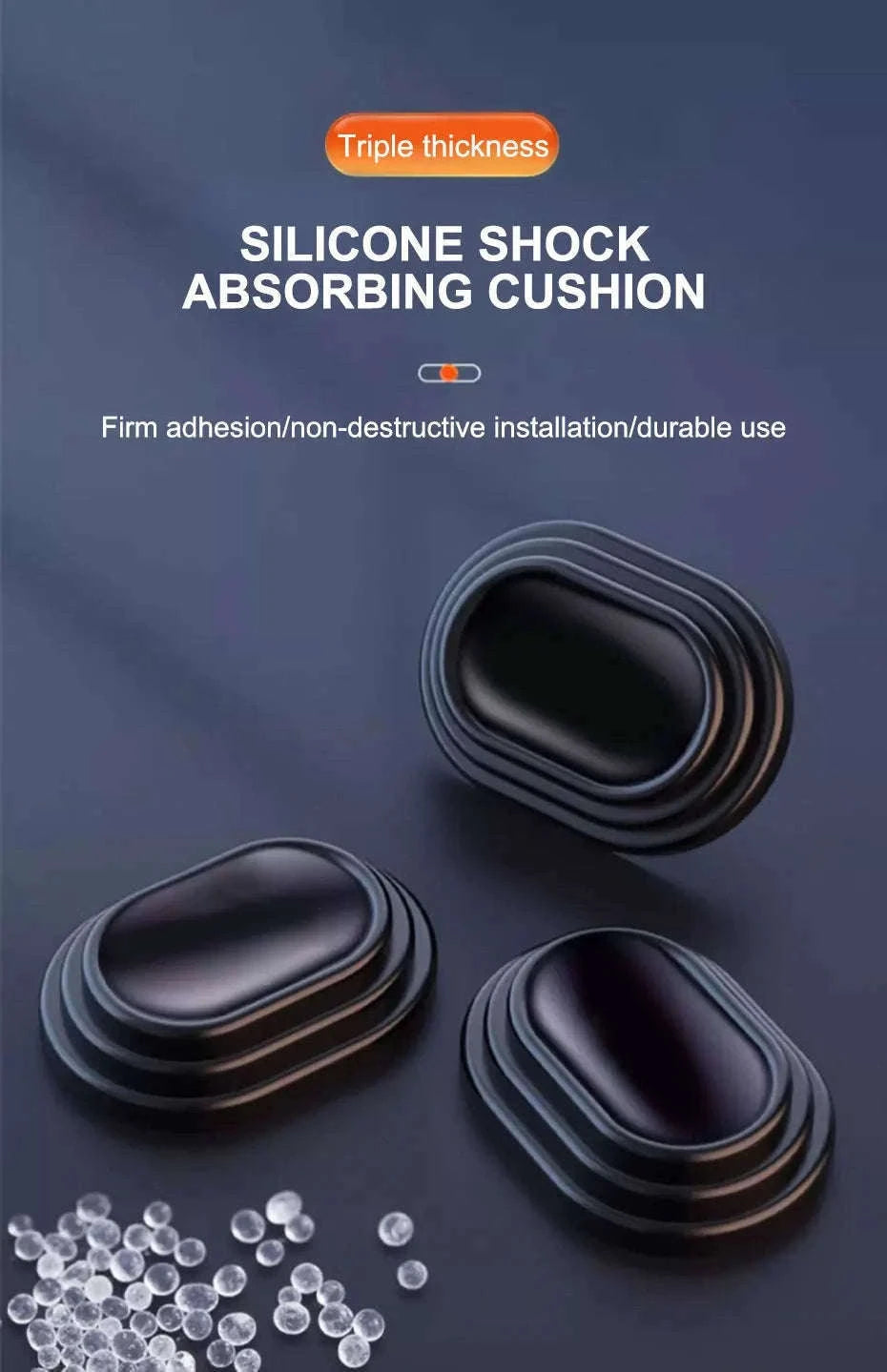 12-Piece Car Door Shock Absorber Pads-with logo