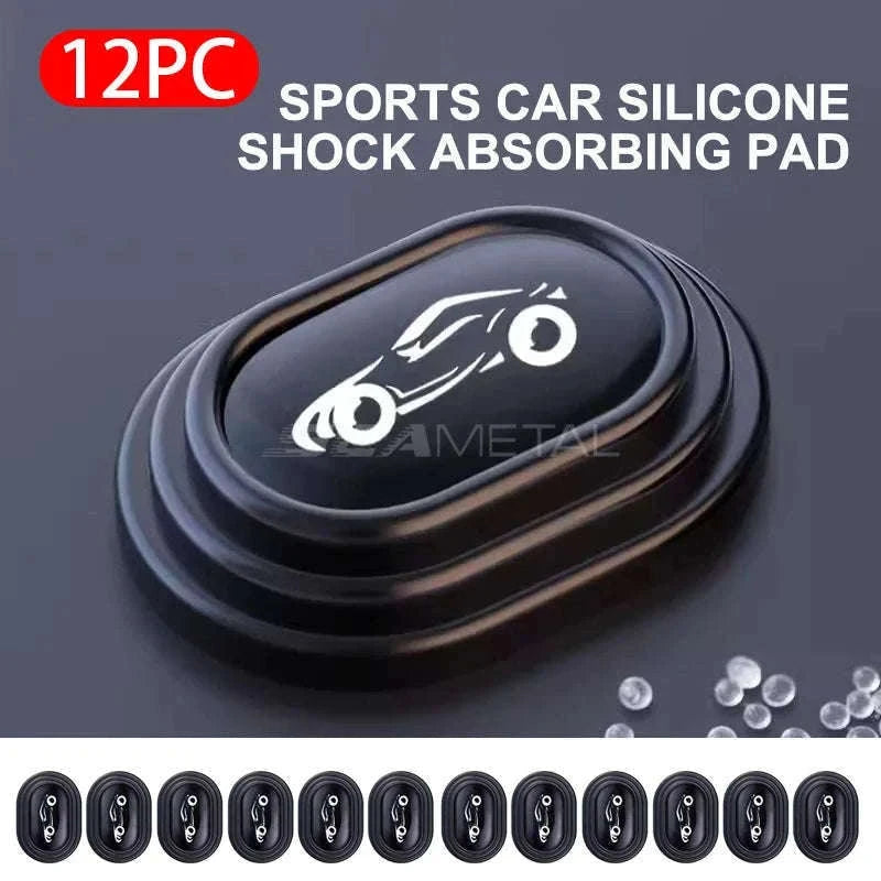 12-Piece Car Door Shock Absorber Pads-with logo