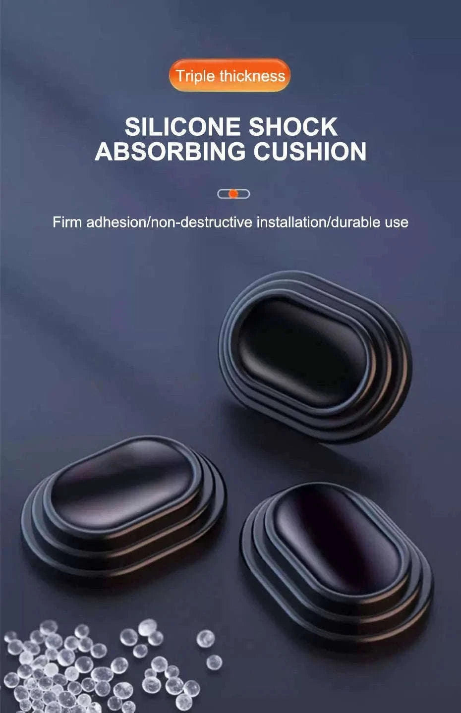 12-Piece Car Door Shock Absorber Pads-with logo
