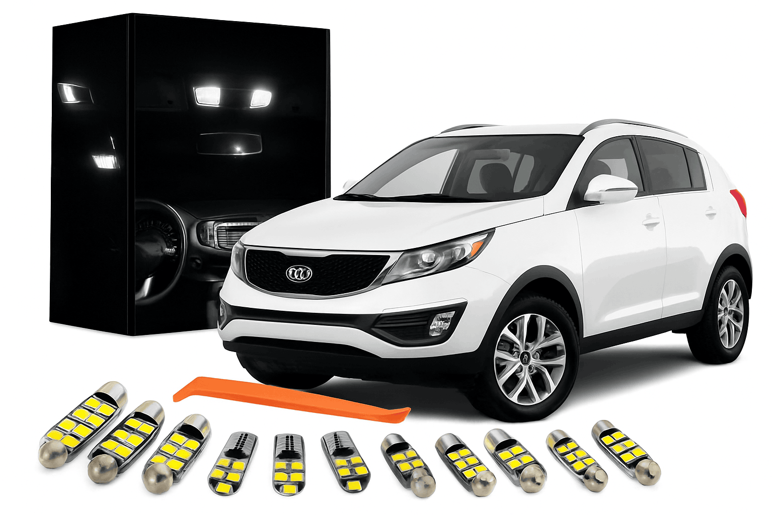 12-Piece LED Interior Light Kit 2011-2015-ice blue