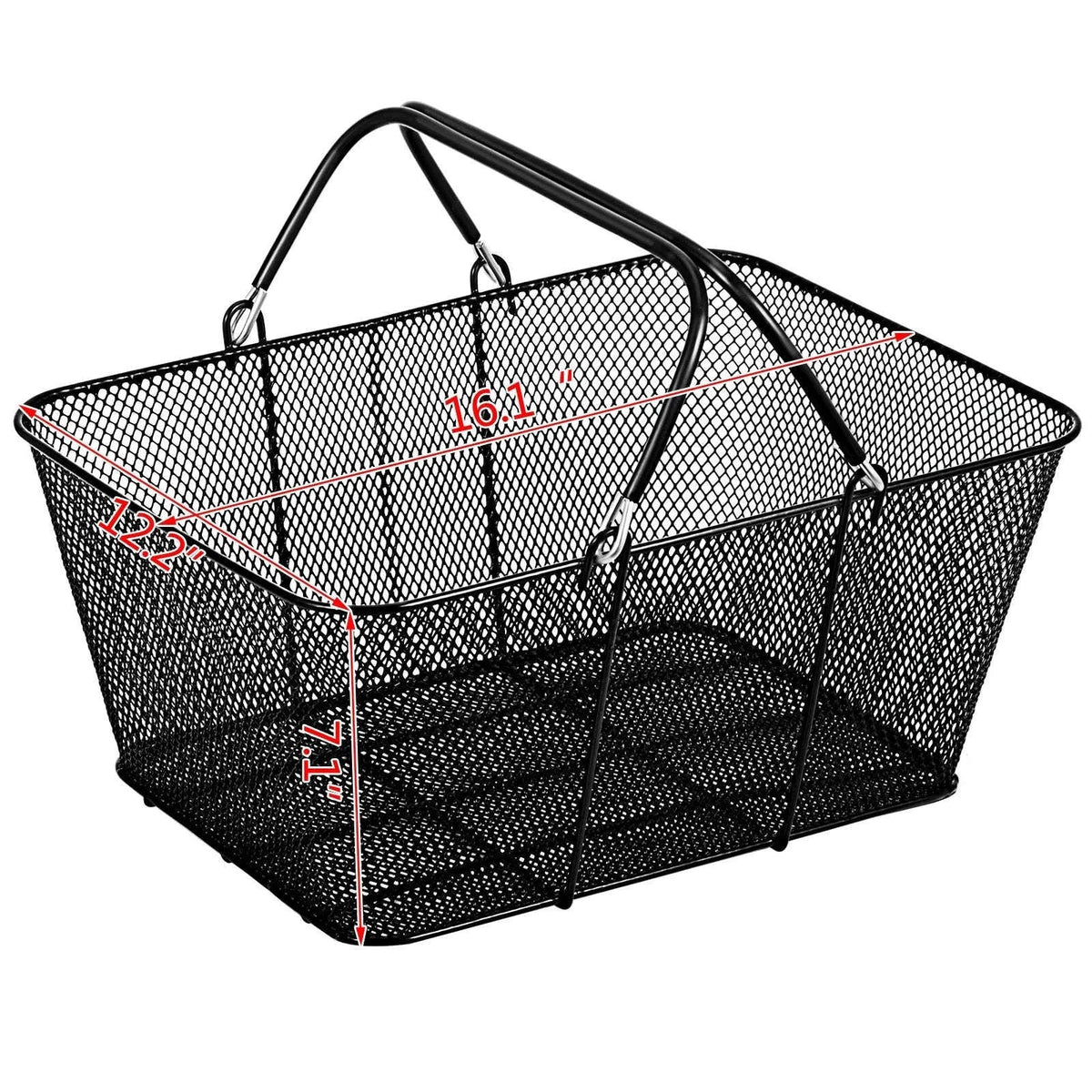 12-Piece Shopping Baskets with Handles and Stand-12pcs / United States