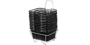 12-Piece Shopping Baskets with Handles and Stand-12pcs / United States
