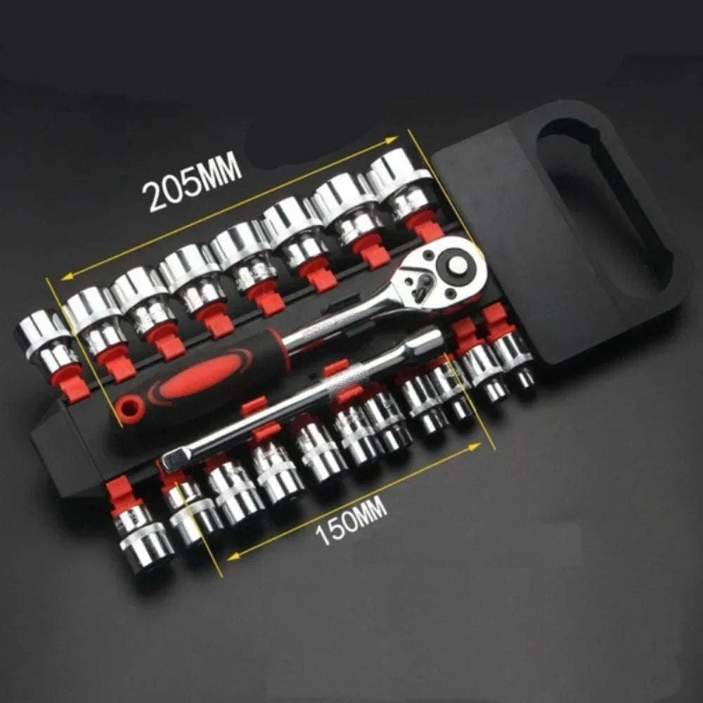 12-Piece Socket Wrench Set for Everyday Repairs-Default Title
