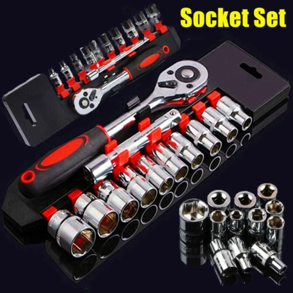 12-Piece Socket Wrench Set for Everyday Repairs-Default Title