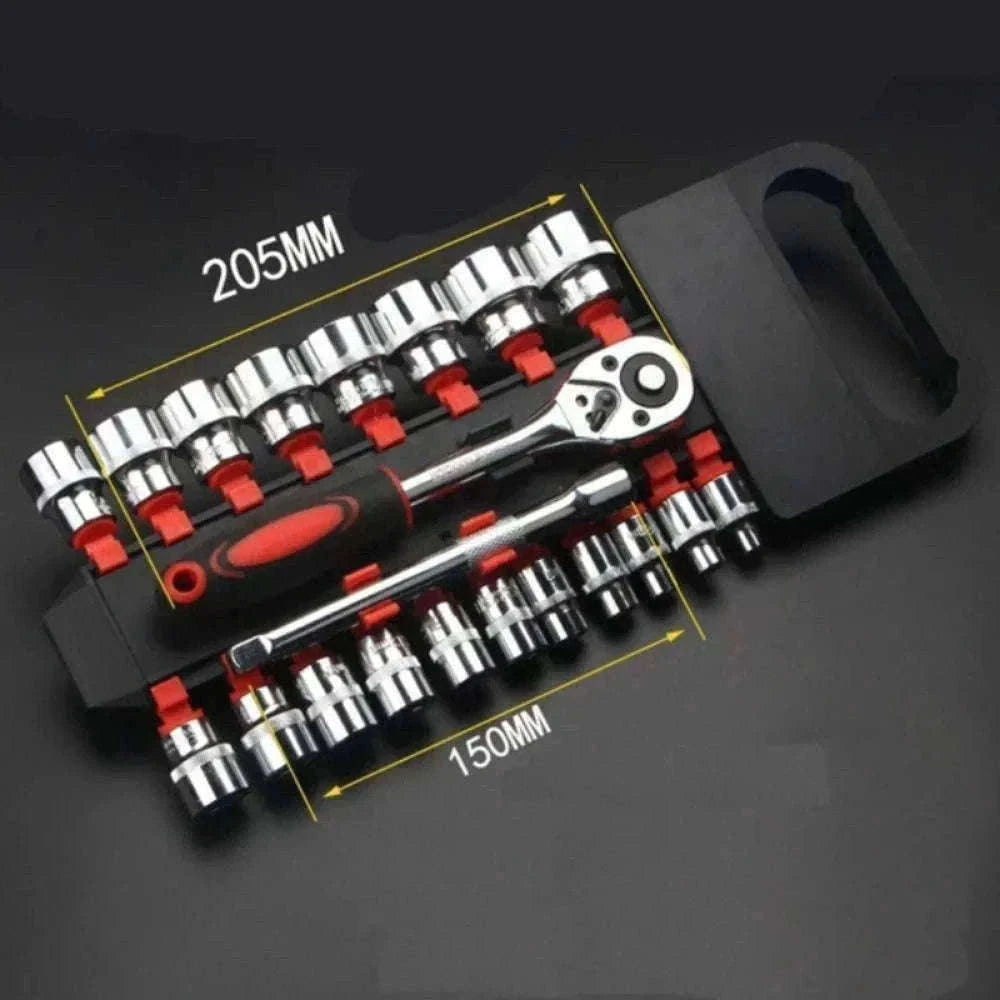 12-Piece Socket Wrench Set for Everyday Repairs-Default Title