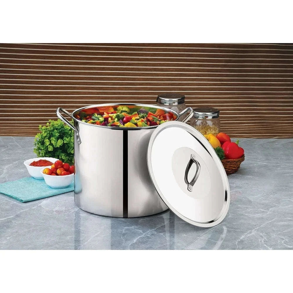 12 Quart Stainless Steel Stock Pot with Stay-Cool Handles-United States