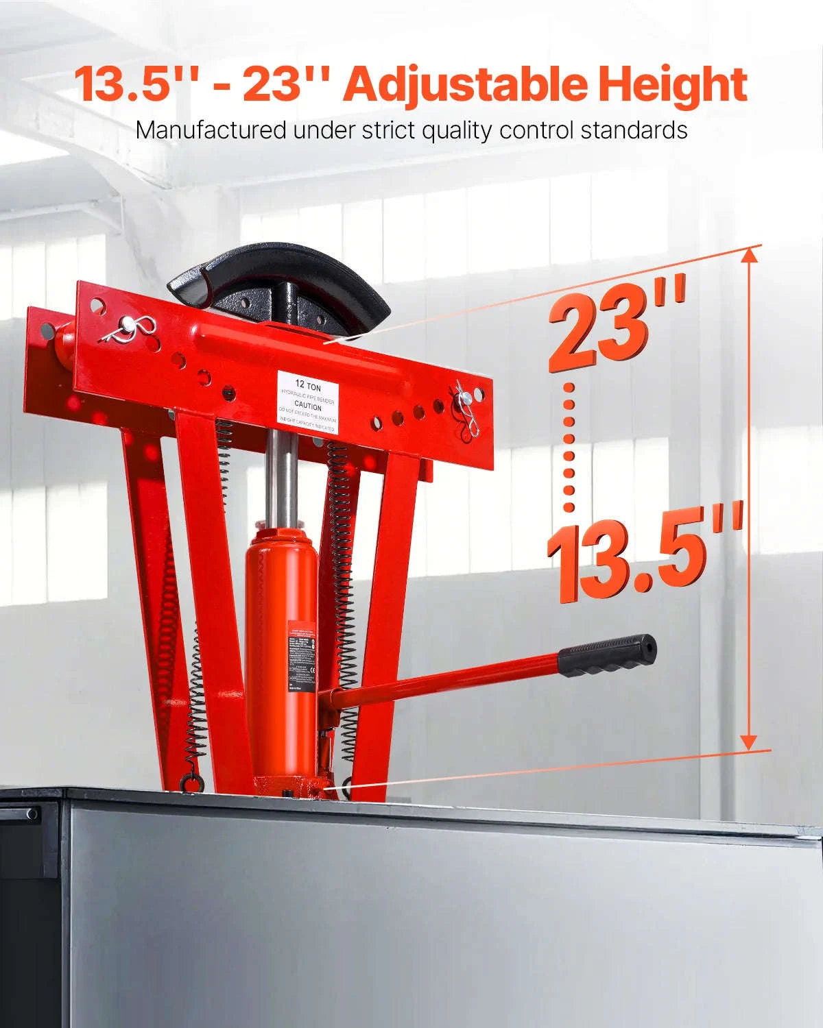 12 Ton Hydraulic Pipe Bender with 6 Dies-United States