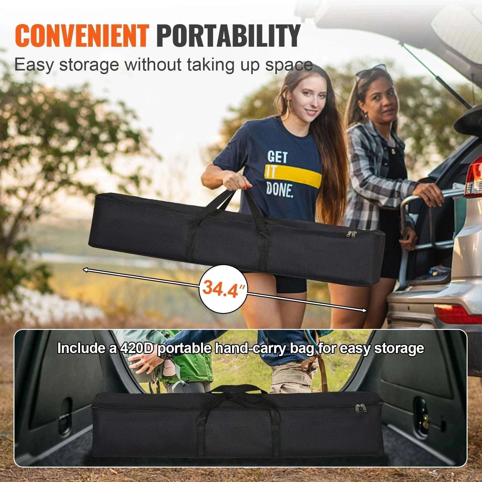 120" Portable Projector Screen with Stand 16:9 Outdoor Movie Screen-100 inch Bar Feet / United States