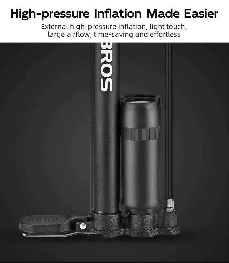 120 PSI Bike Pump with Alloy Cylinder for Presta & Schrader Valves-A320