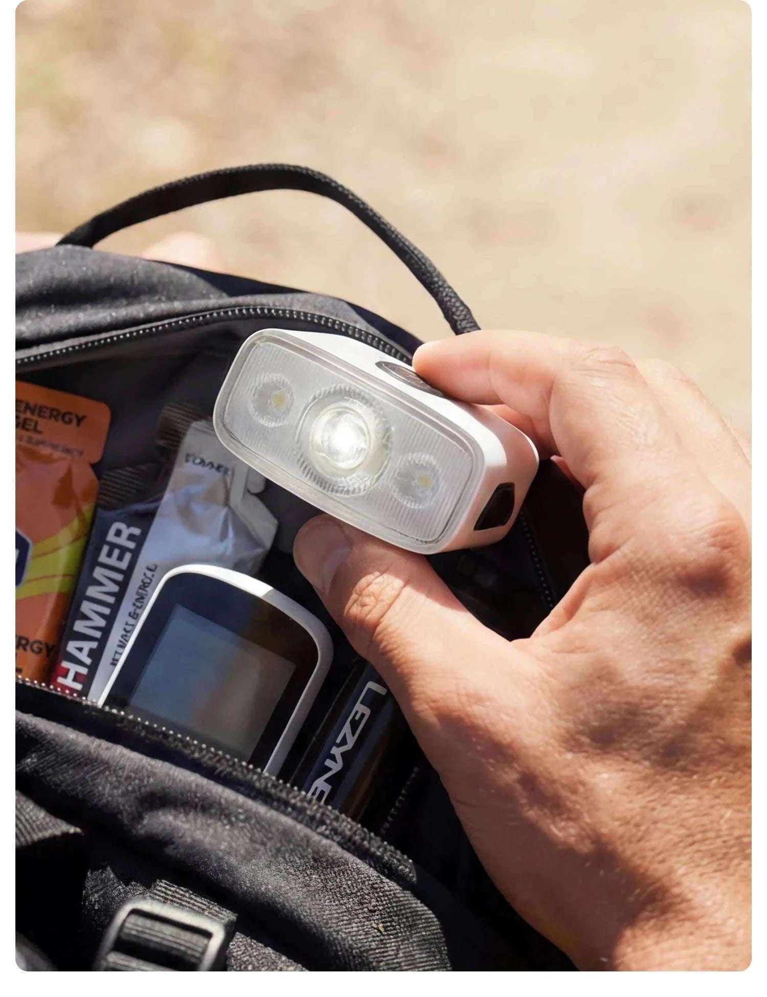 1200LM Bike Headlight USB Rechargeable IPX6 Waterproof Front Light-QC1200-white