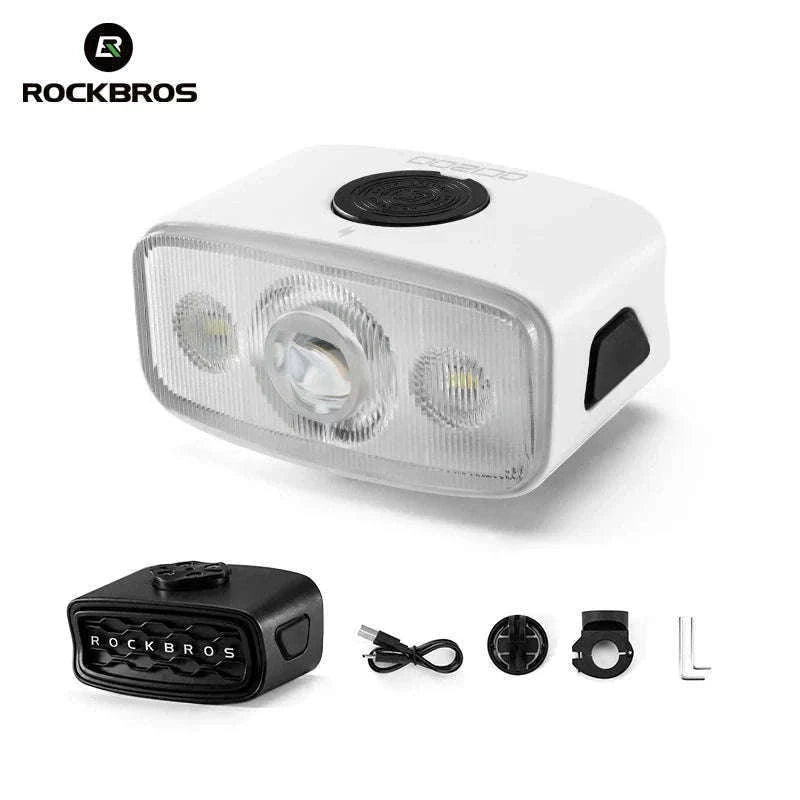 1200LM Bike Headlight USB Rechargeable IPX6 Waterproof Front Light-QC1200-white