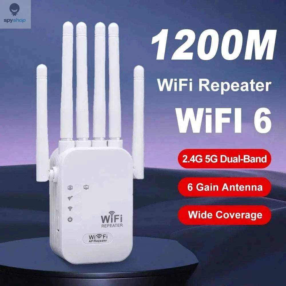 1200Mbps WiFi Range Extender with Dual-Band Coverage-300Mbps US Plug