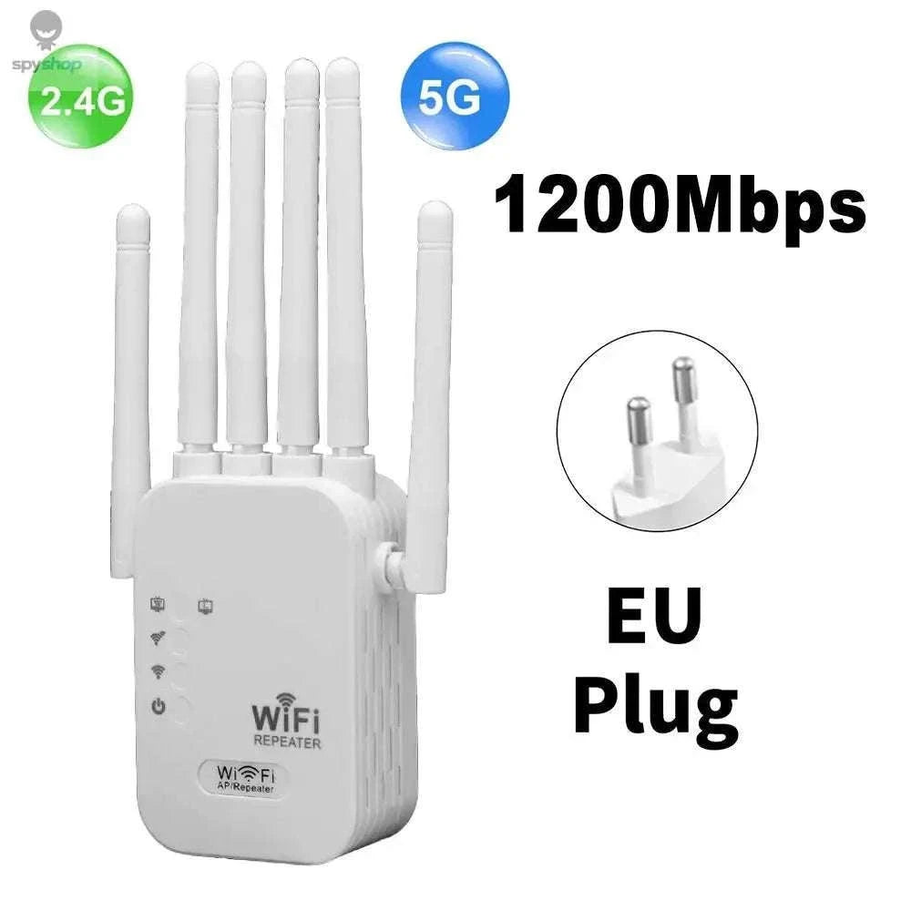 1200Mbps WiFi Range Extender with Dual-Band Coverage-300Mbps US Plug