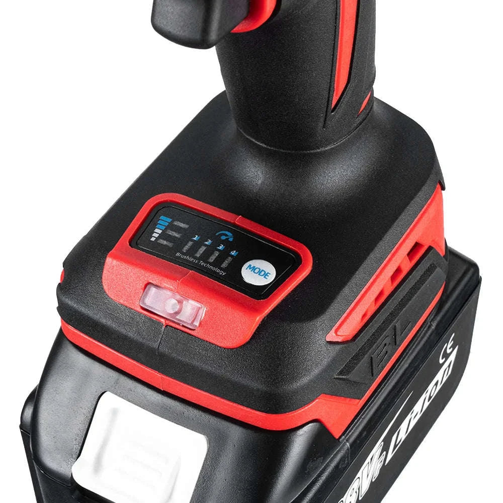 1200N·M Brushless Electric Impact Wrench DTW500 with 4‑Gear Control-2xBattery Set / GERMANY