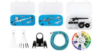 120W Dual-Action Airbrush Kit with Compressor for Art, Nails & DIY-spain