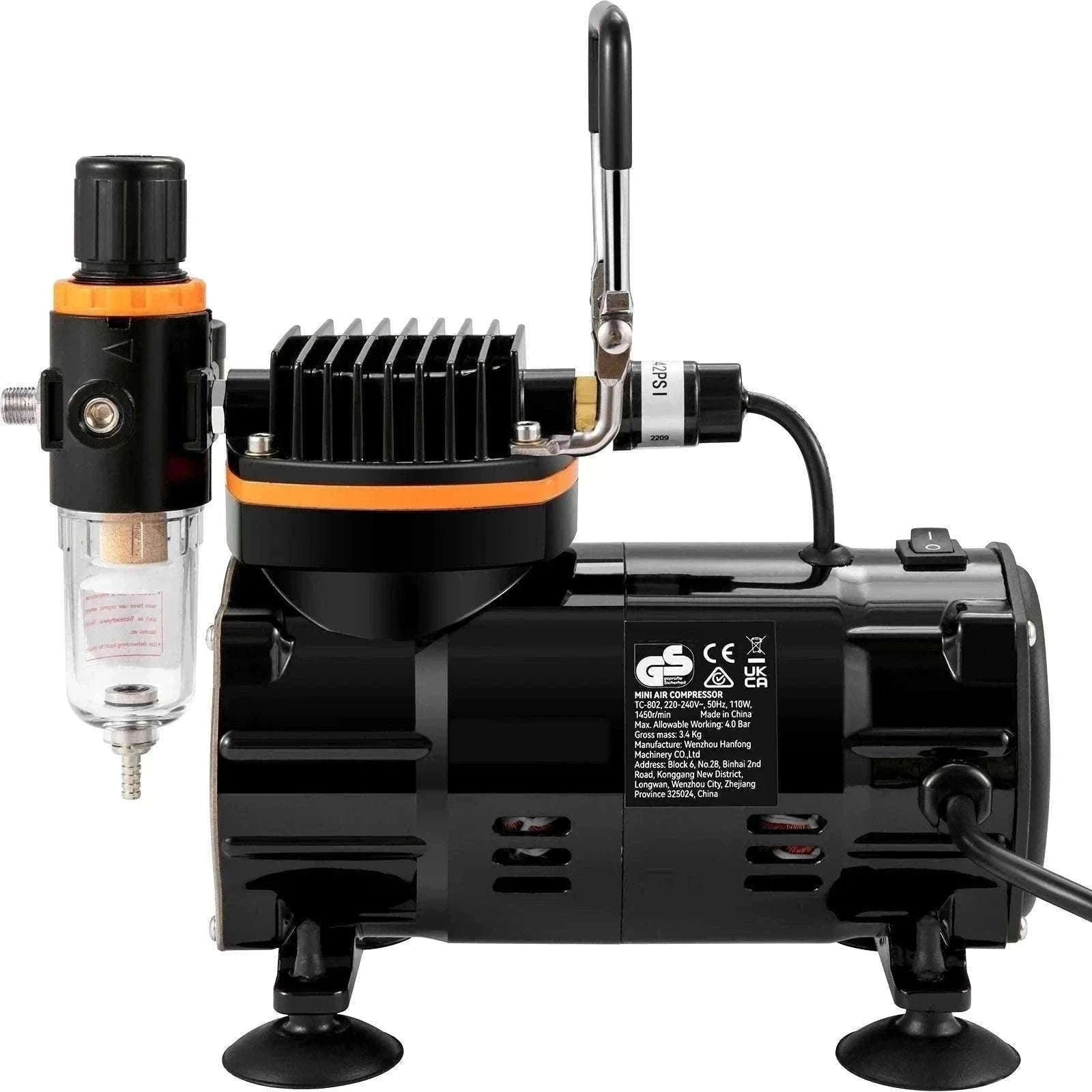 120W Dual-Action Airbrush Kit with Compressor for Art, Nails & DIY-spain