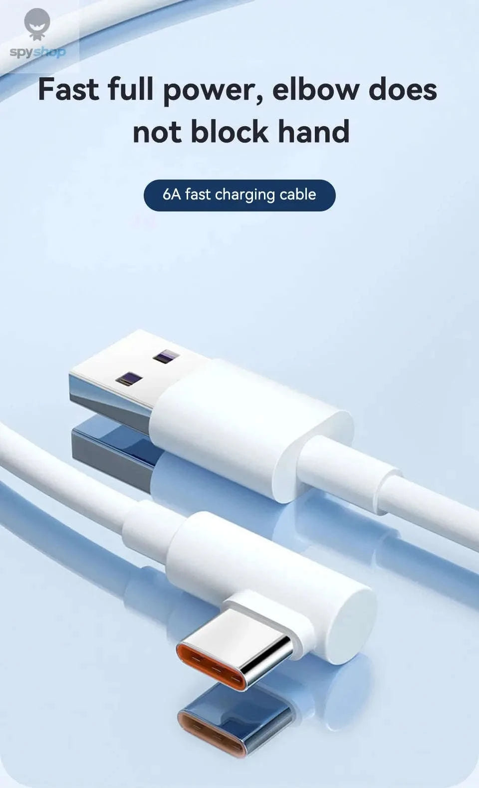 120W Fast Charger Cable for Xiaomi & Redmi-WHITE / 1m