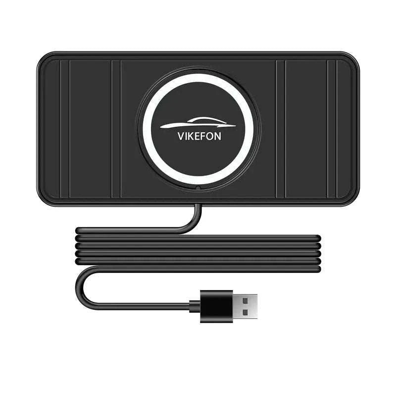 120W Wireless Car Charger Silicone Pad Stand for Fast Charging-With QC3.0 Charger