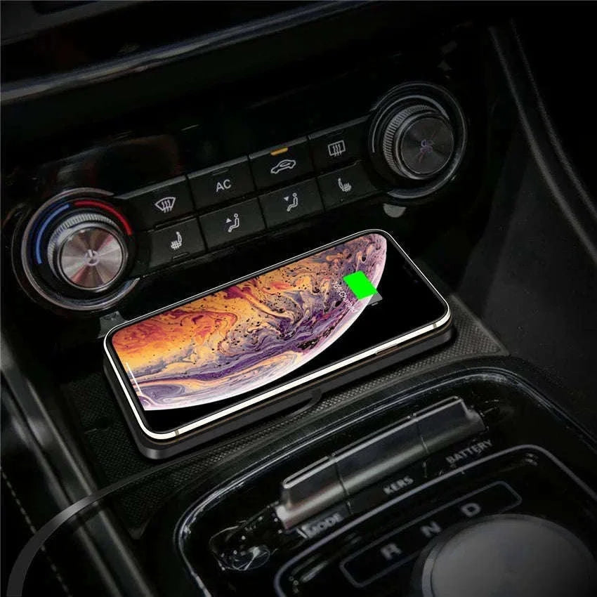 120W Wireless Car Charger Silicone Pad Stand for Fast Charging-With QC3.0 Charger