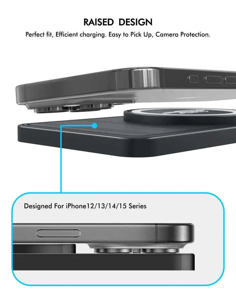 120W Wireless Car Charger Silicone Pad Stand-With QC3.0 Charger