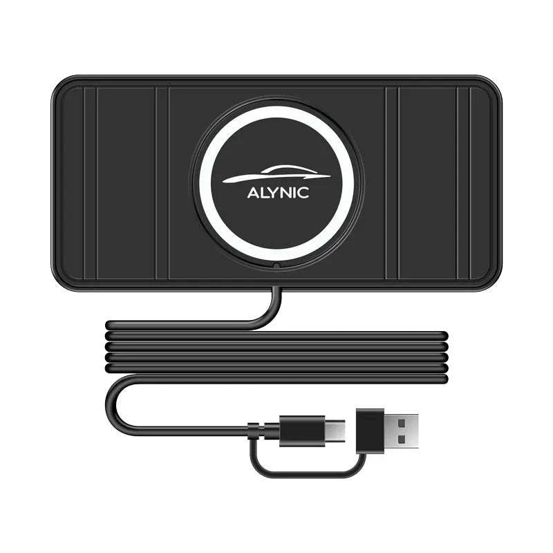 120W Wireless Car Charger Silicone Pad Stand-With QC3.0 Charger