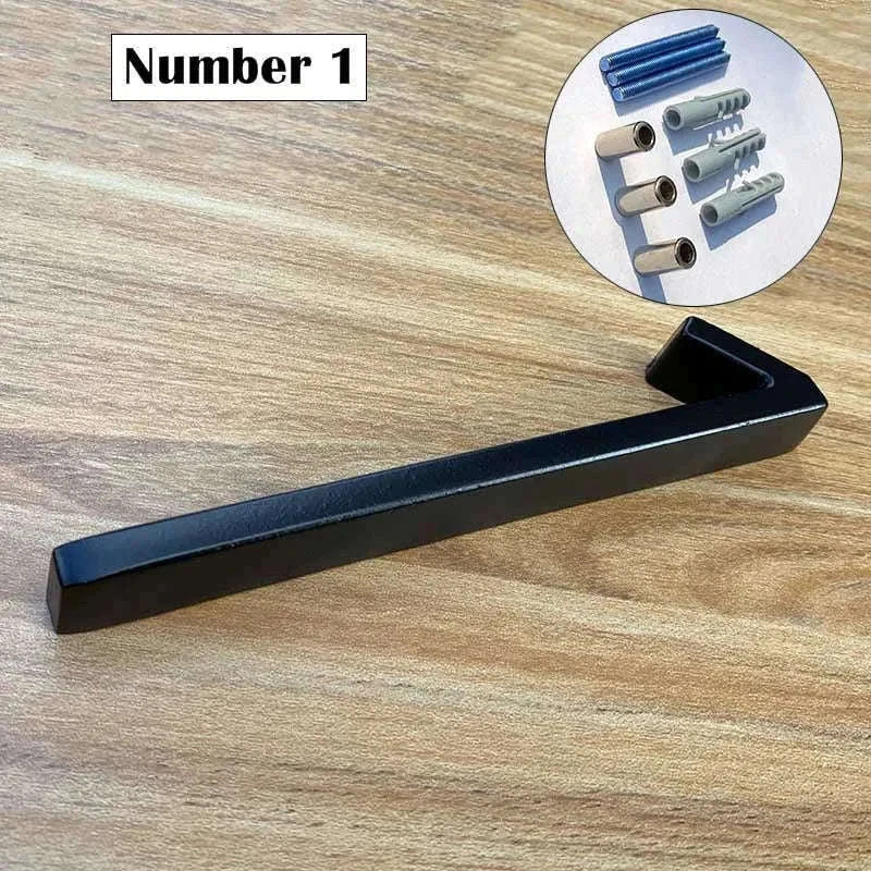 125mm Black Outdoor House Number Sign in Zinc Alloy-9